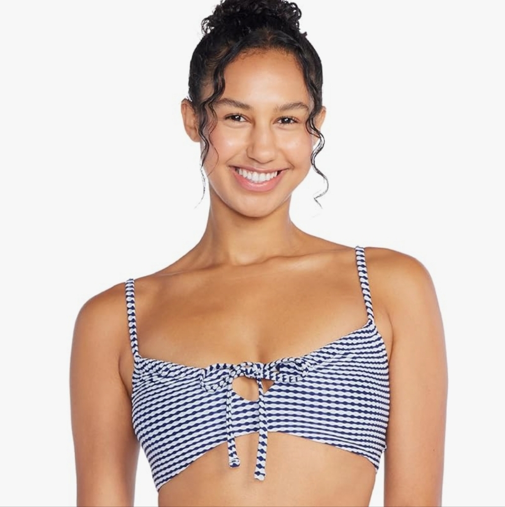 Speedo Women's Swimsuit Bikini Top Adjustable Square Neck X-Small New W/ Tags!
